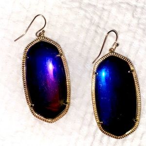 KENDRA SCOTT EARRINGS -  Iridescent chrome